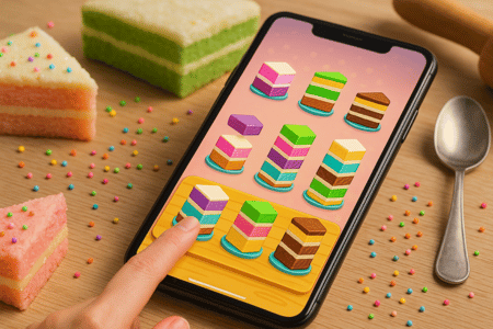 Lucky Cake Sort: Jogo de Organizar Bolos Lucrativo