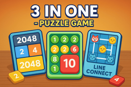 3 In One: jogue três puzzles em um só app e desafie sua mente