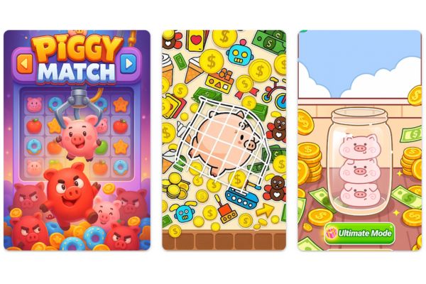 Renda Extra com Game: Piggy Match – Win Cash e seus desafios divertidos